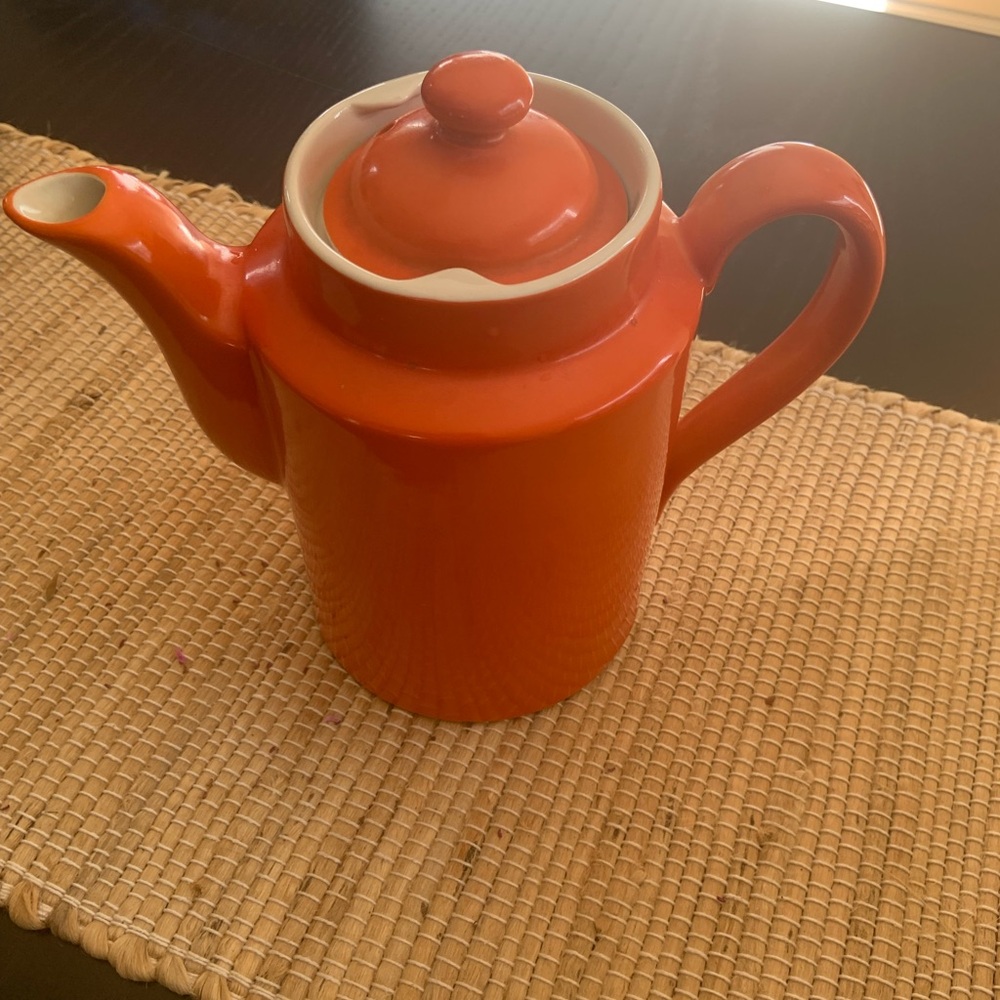VTG HALL orange tea pot
